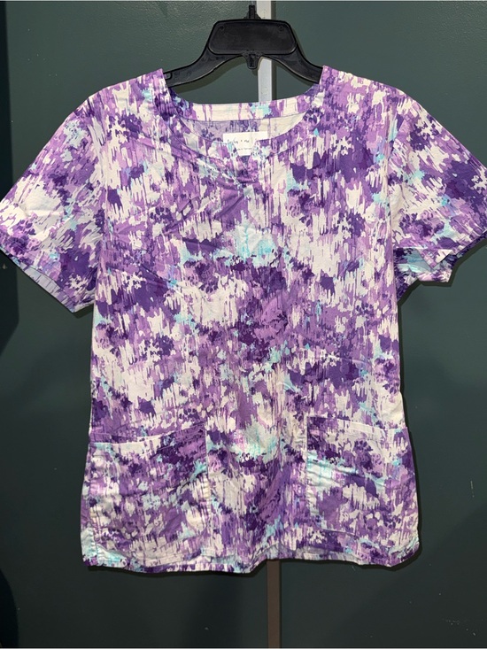 Tasha n me Tops - Vibrant Purple Abstract Print Tunic Top